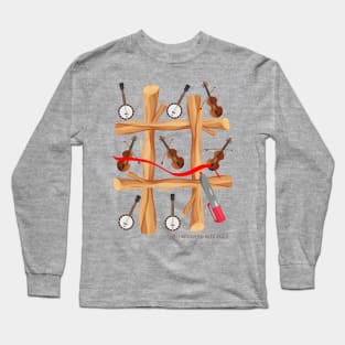 Fiddle and Banjo Tic-Tac-Toe Long Sleeve T-Shirt